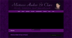 Desktop Screenshot of mistressstclare.com